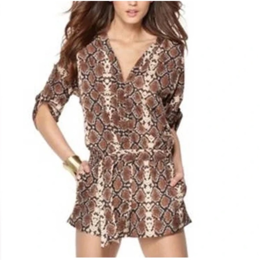 BCBGMaxAzria Snake Skin Romper - Picture 2 of 6